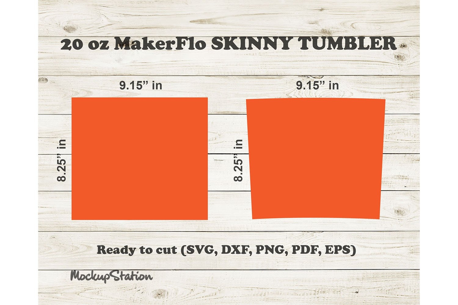 Makerflo 20 Oz Template Skinny Tumbler SVG Full Wrap