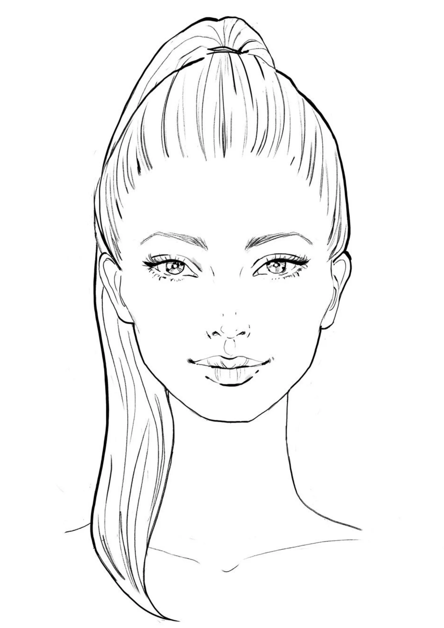 Makeup Face Chart Gesichtskarte bungsbl tter Druckbare Makeup 