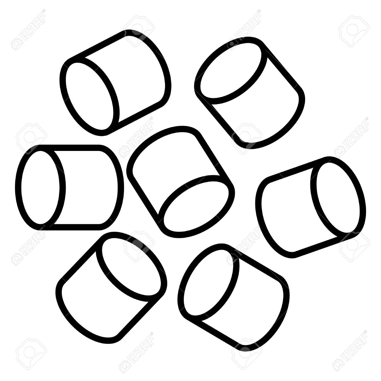 Marshmallow Icon Logo Vector Illustration Royalty Free SVG 