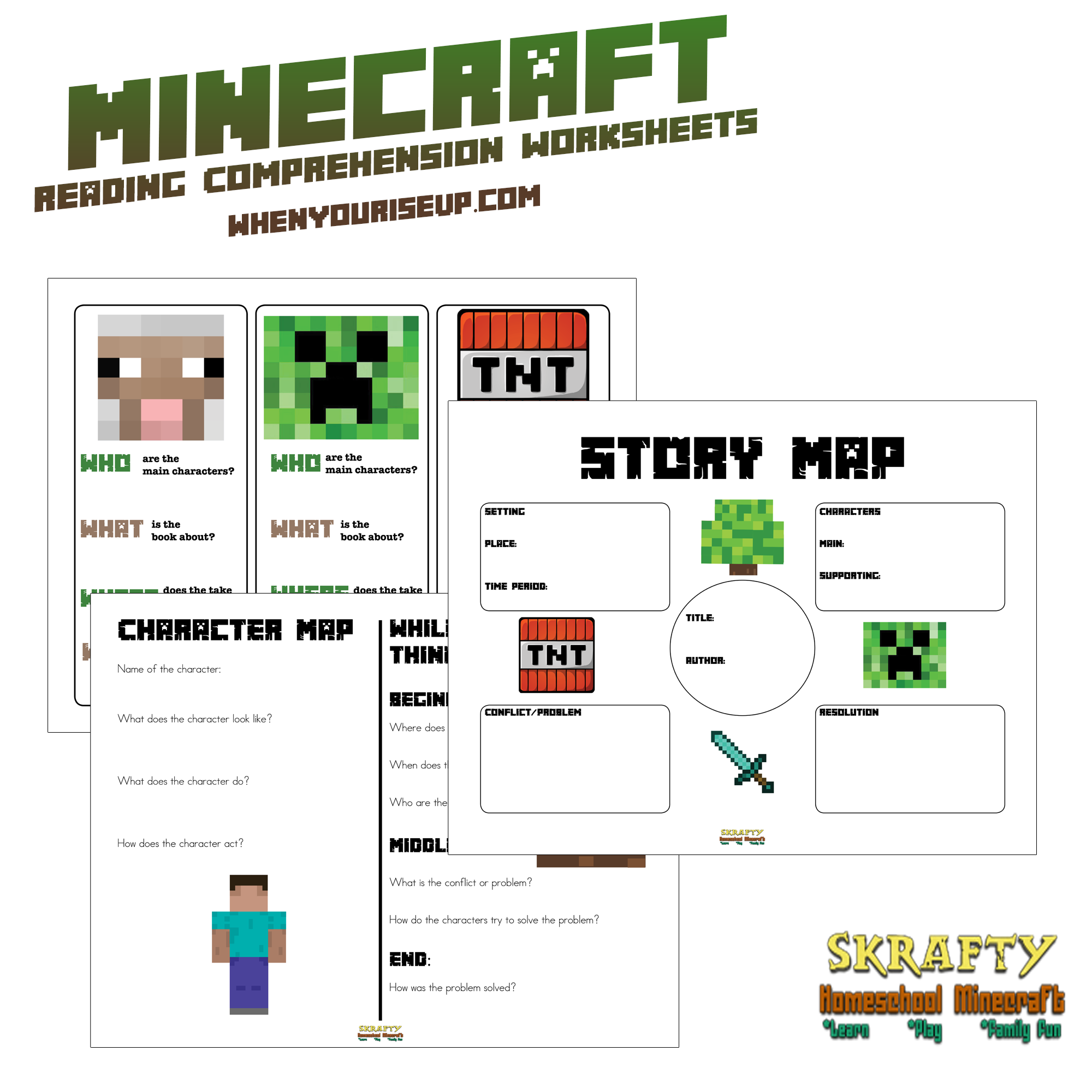 Minecraft Printable Worksheets