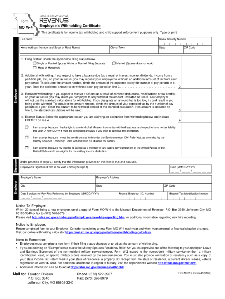 Missouri Dept Of Revenue Form 4923-H