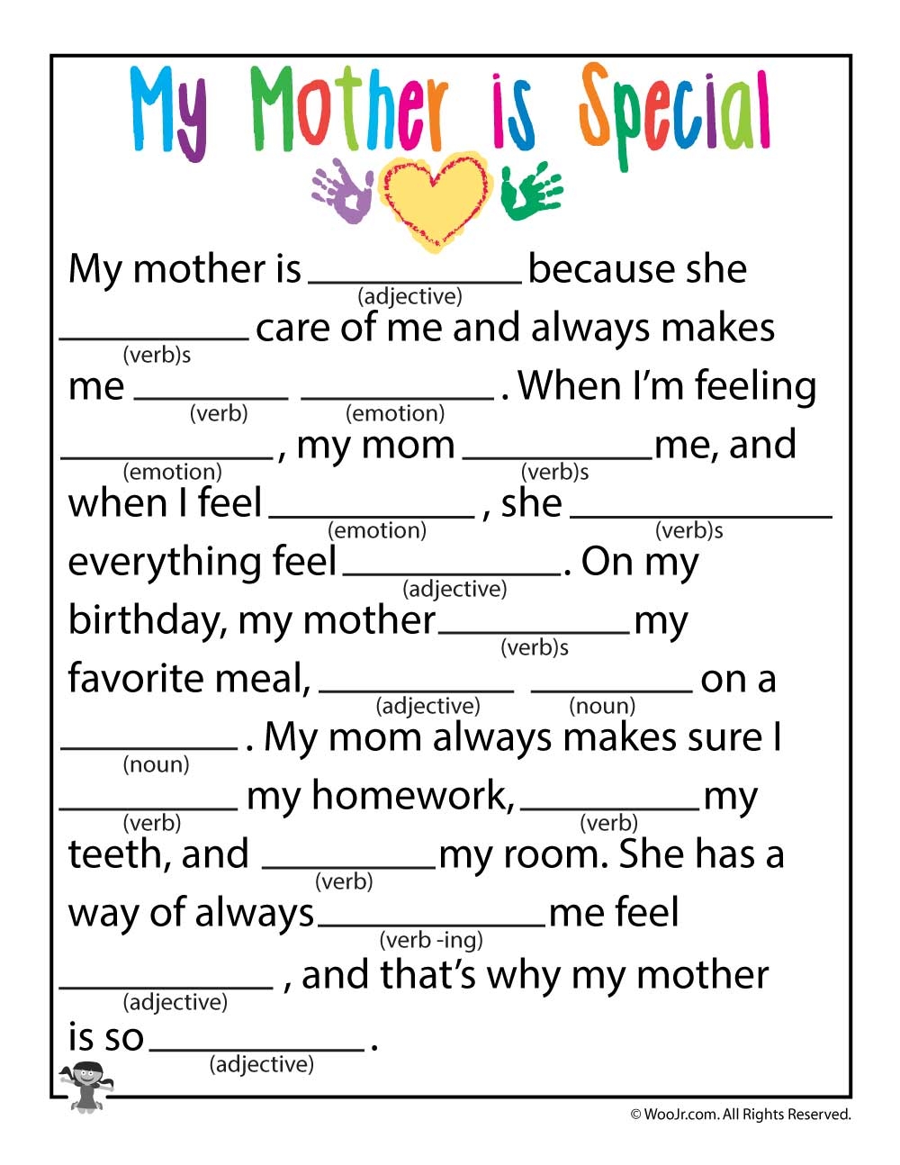 Mother s Day Ad Lib Fill In Stories Woo Jr Kids Activities 