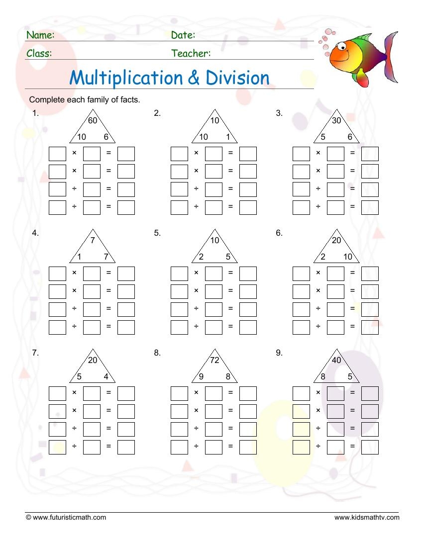 Multiplication Facts Worksheets Worksheets Library