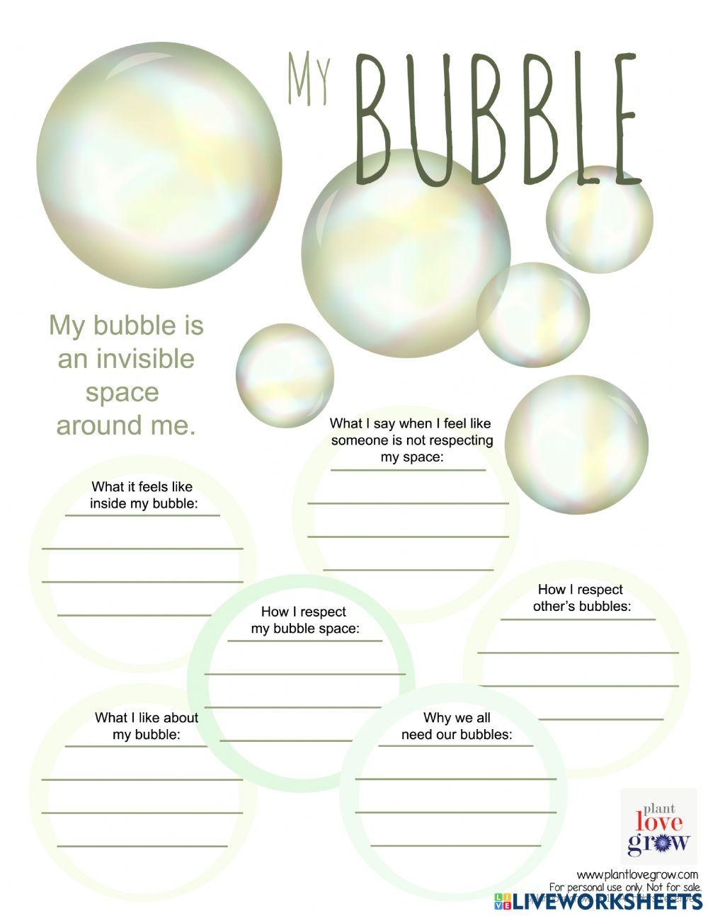 My Bubble Worksheet Lfritzsche01 Live Worksheets Worksheets 