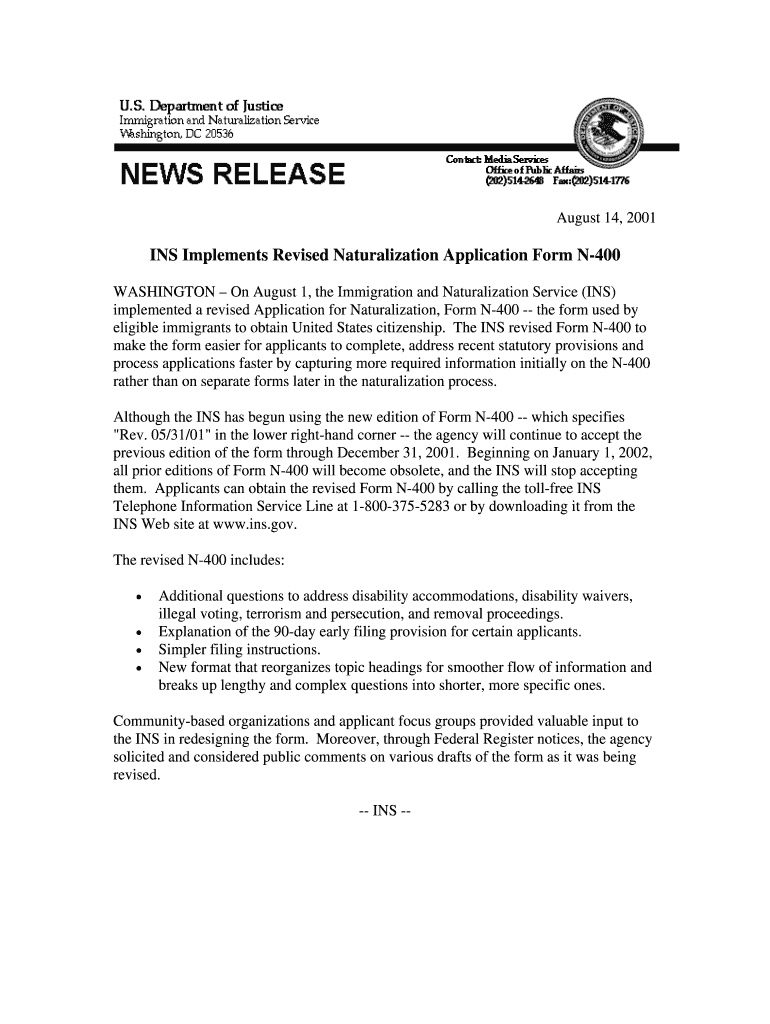 N 400 Form 2025 Pdf