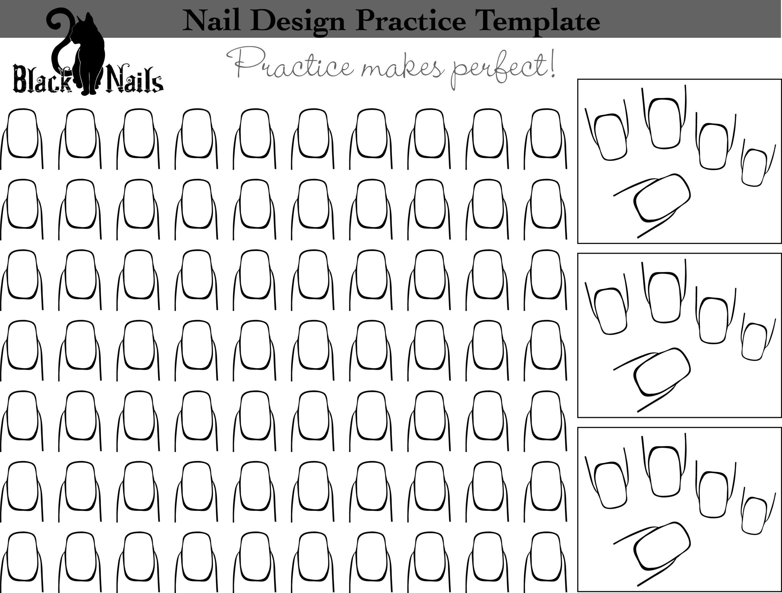 Printable Nail Templates