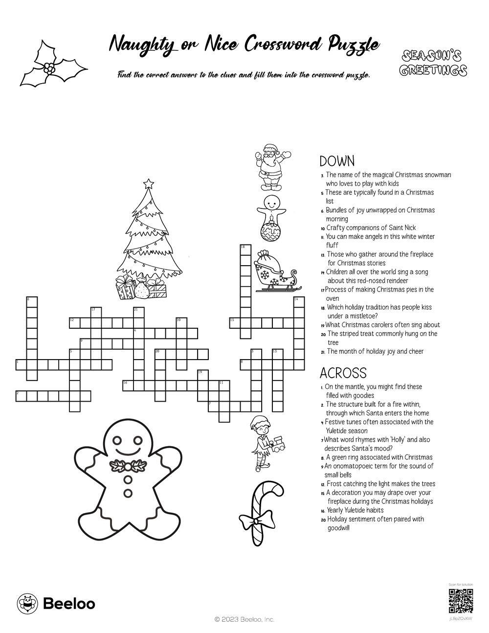 Naughty Crossword Puzzles Printable