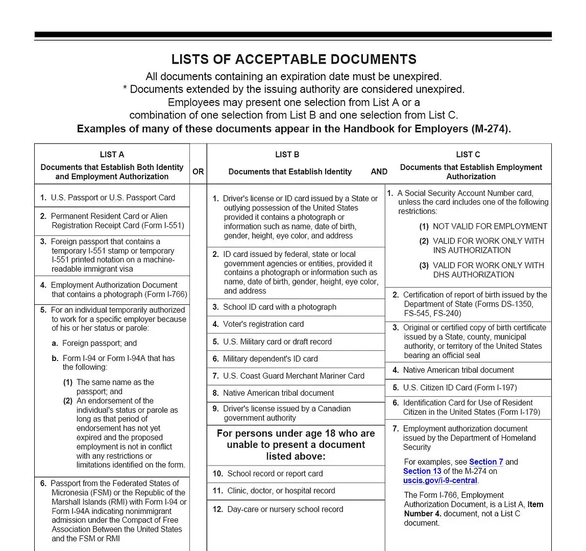 Irs Form I9 2025 Fillable Pdf