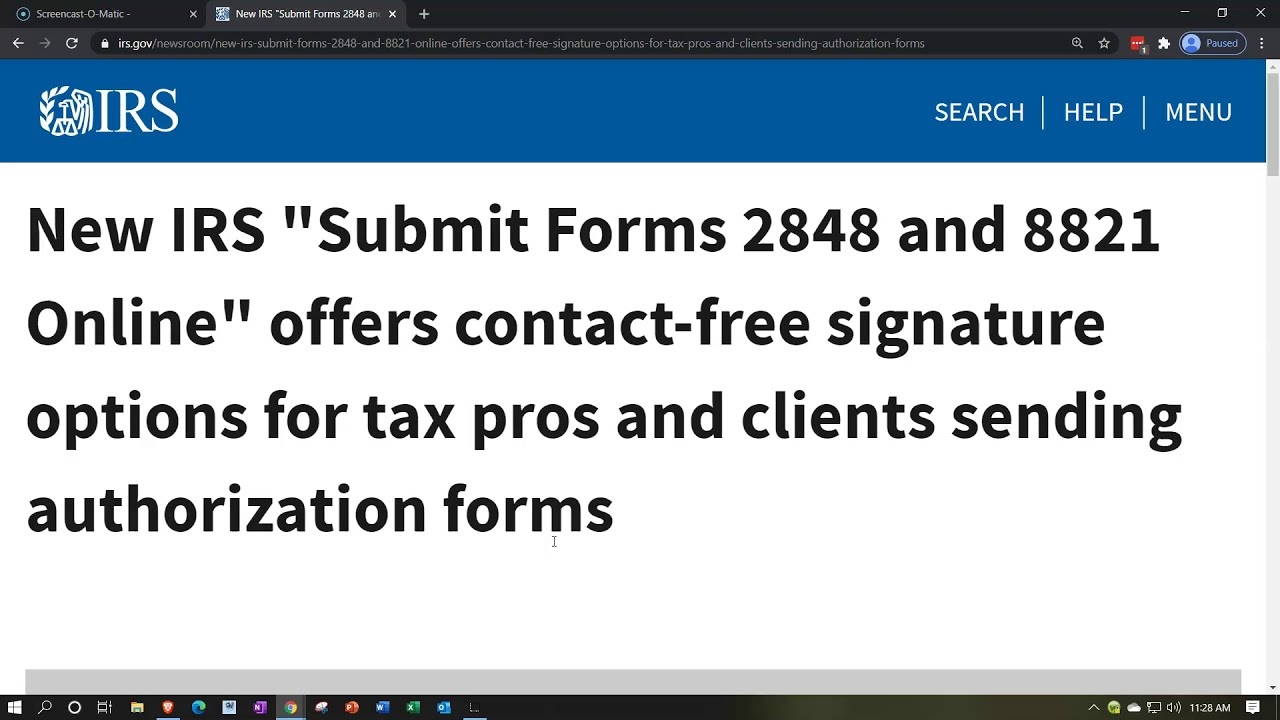Irs Secure Form Upload