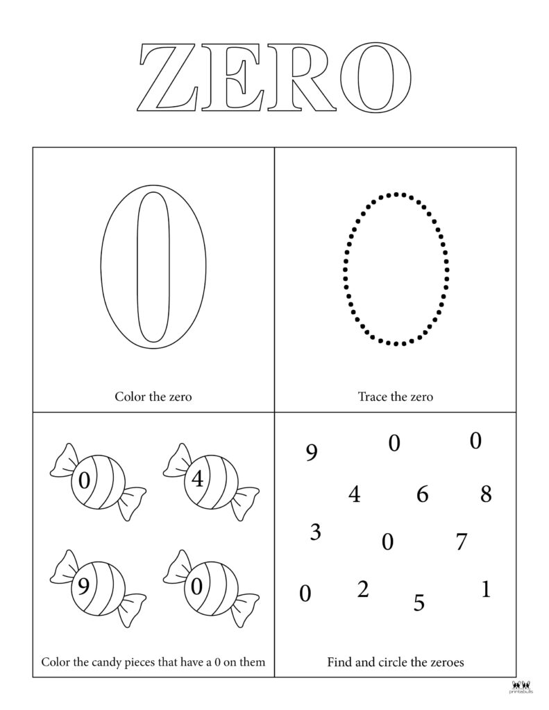 Number 0 Tracing Worksheets 15 FREE Pages Printabulls
