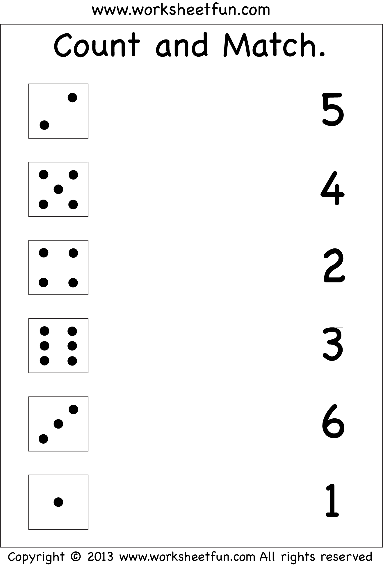Preschool Printable Worksheets Free Numbers