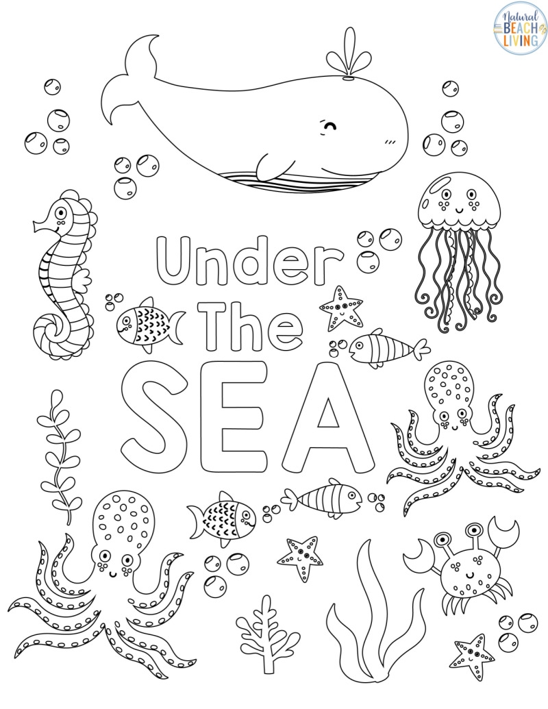 Under The Sea Animals Printables