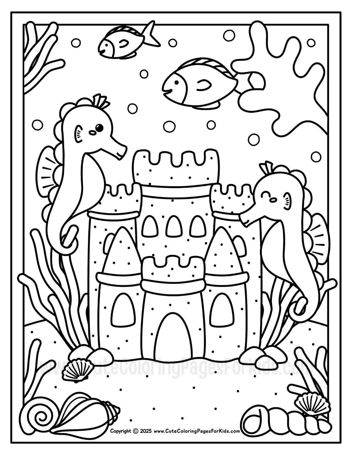 Printable Under The Sea Coloring Pages