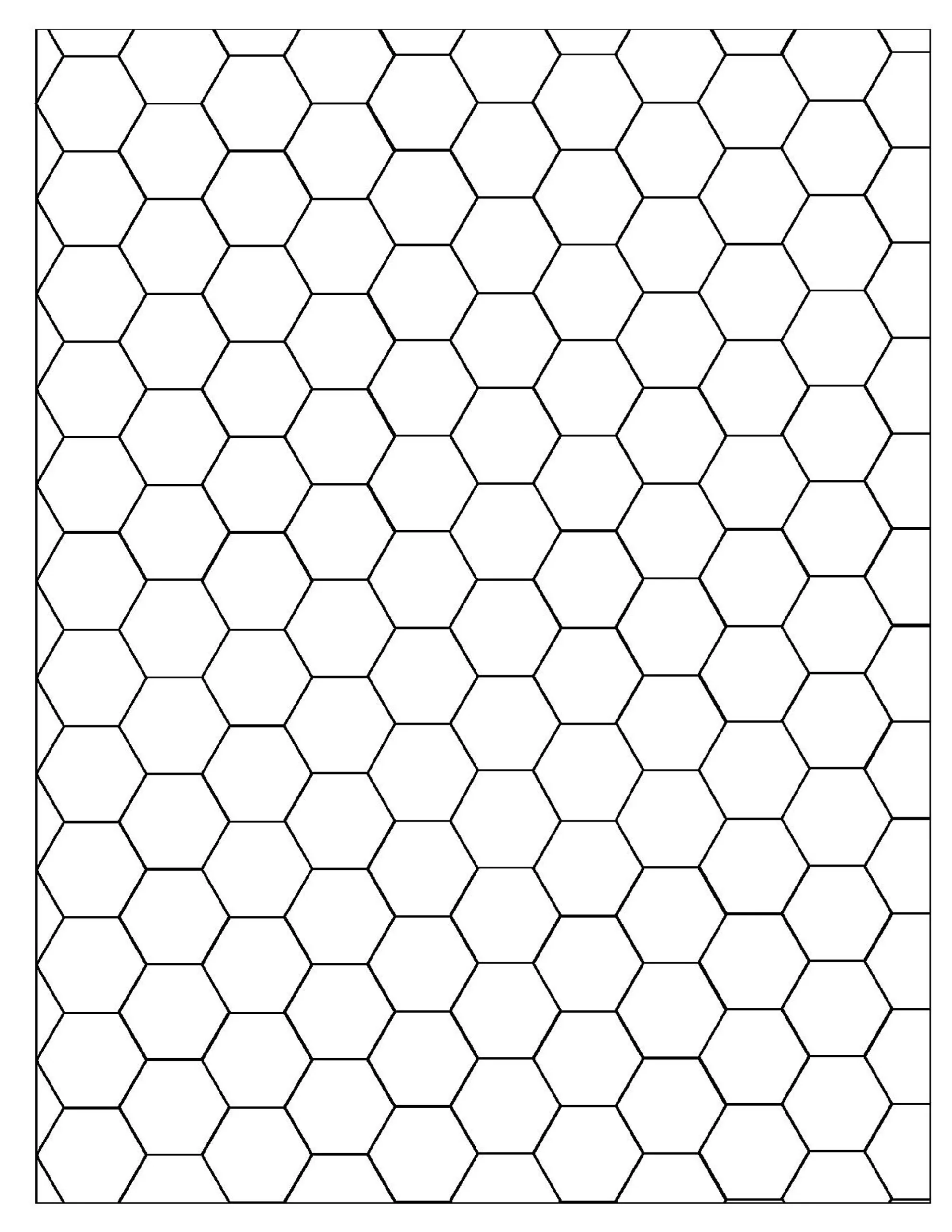 One Inch Hex Graph Paper Etsy UK