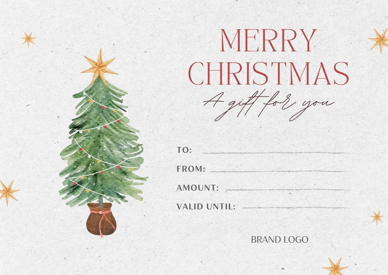 Page 2 Free Printable Custom Christmas Gift Certificate 