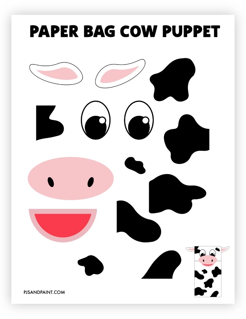 Cow Printable Template