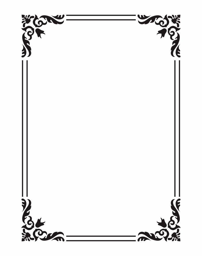 Printable Frame Template