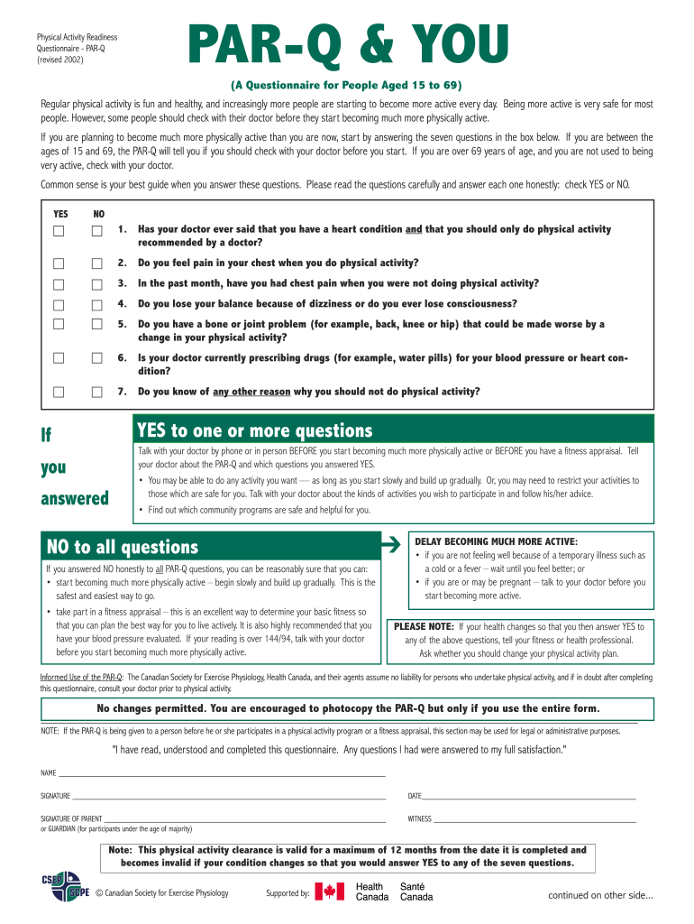 Par Q Form Example