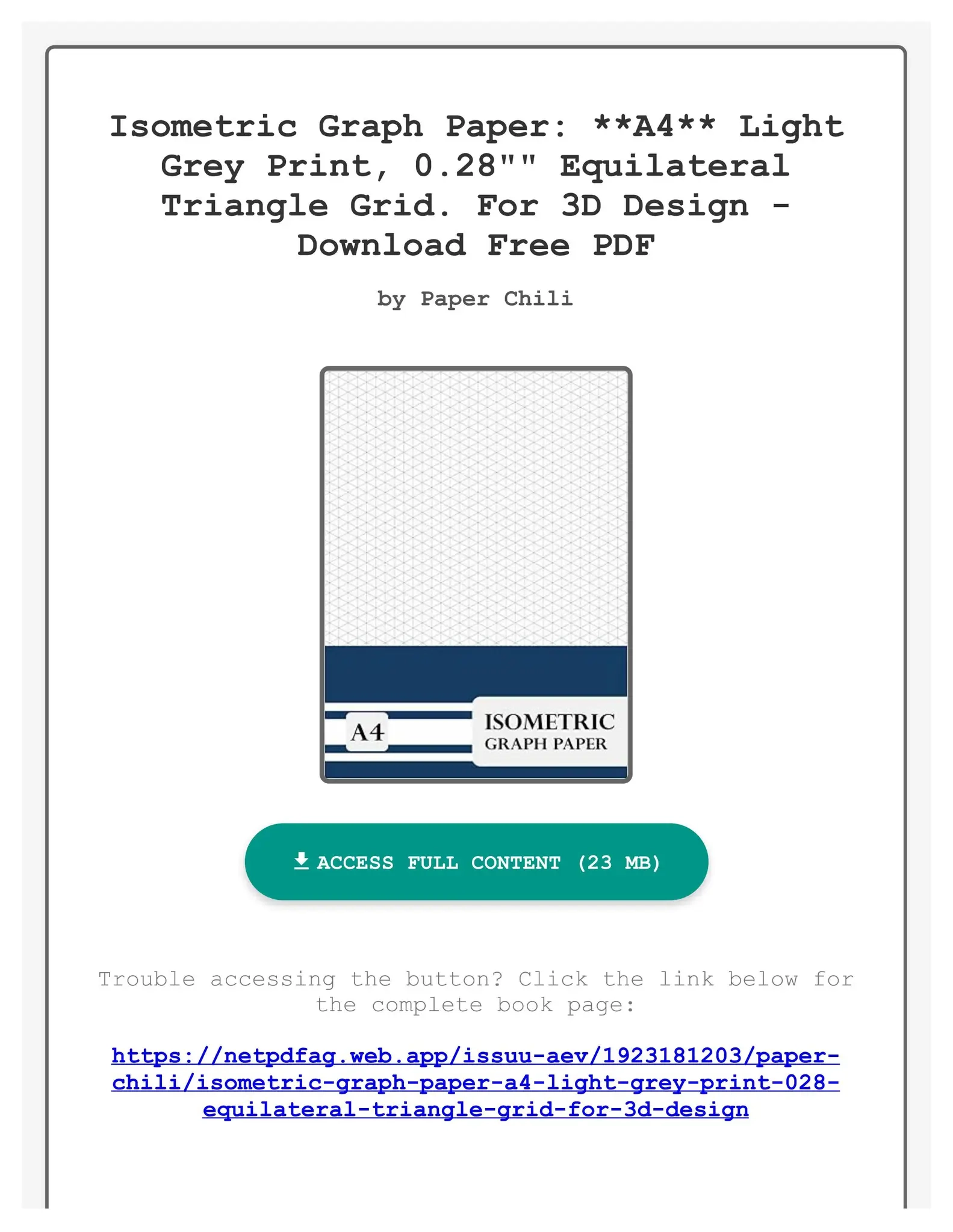 Equilateral Triangle Graph Paper Printable