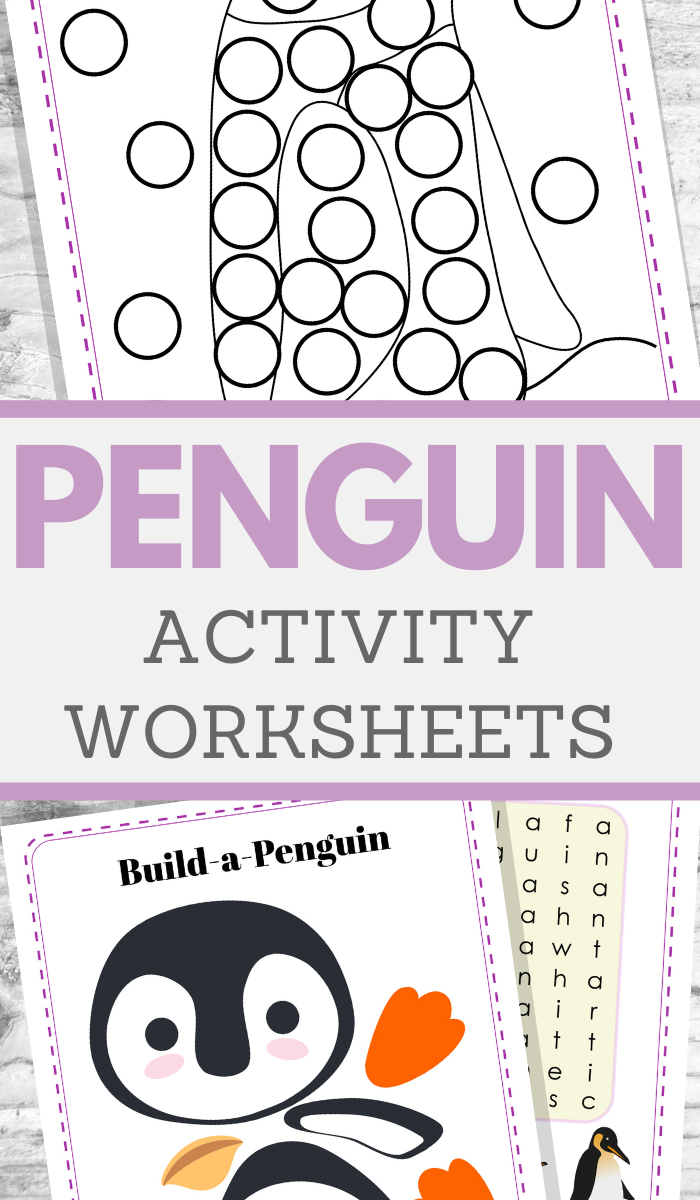 Penguin Activity Sheets For Kids