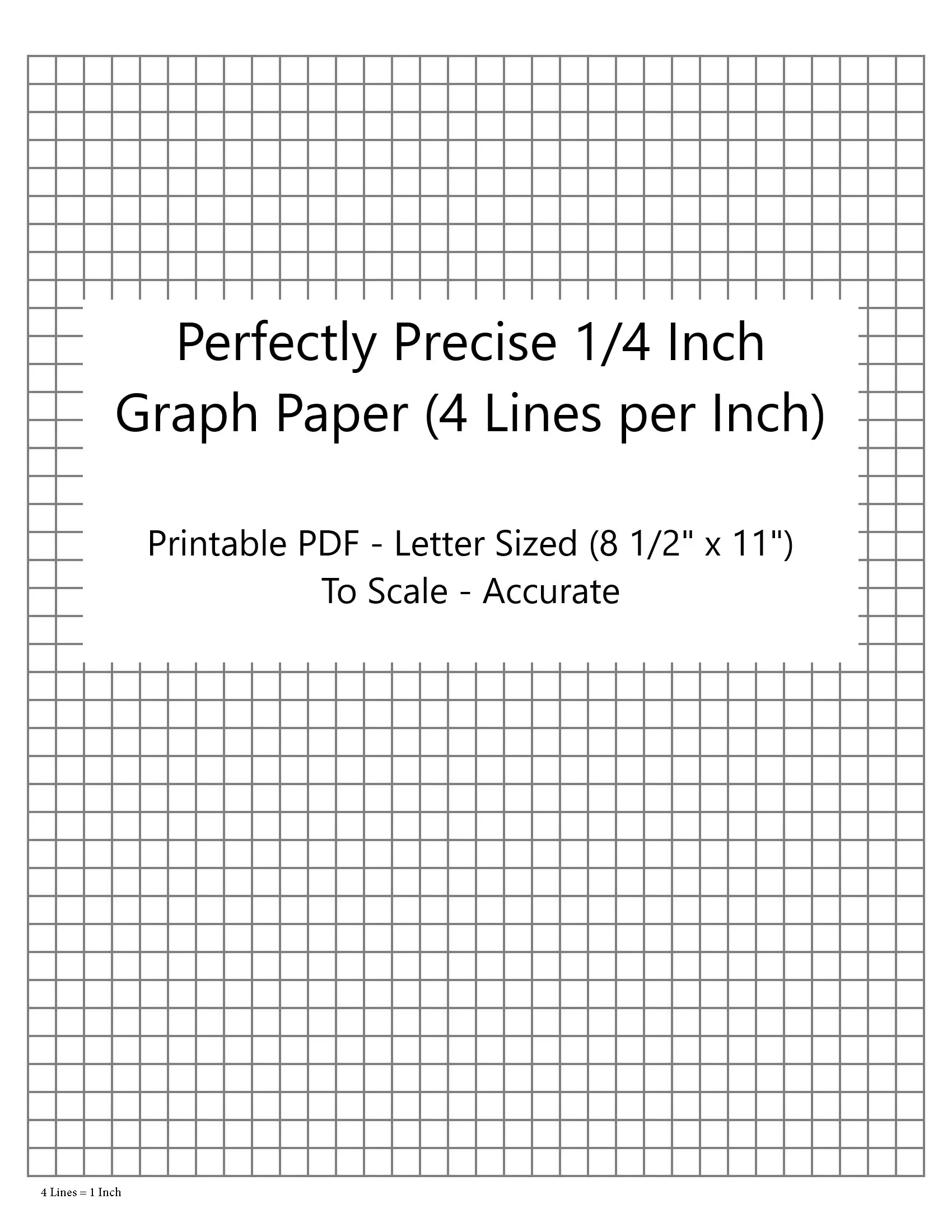 Printable 1/8 Inch Graph Paper