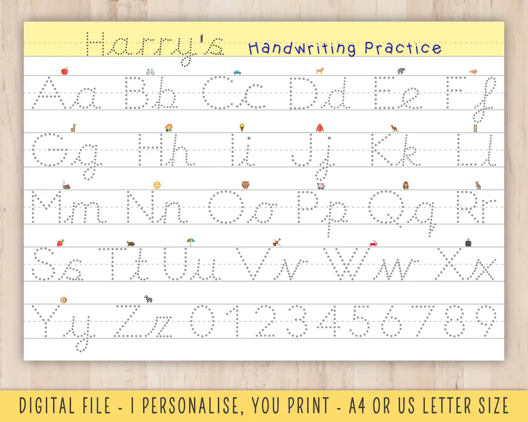 Handwriting Practice Ks1 Worksheets Printable