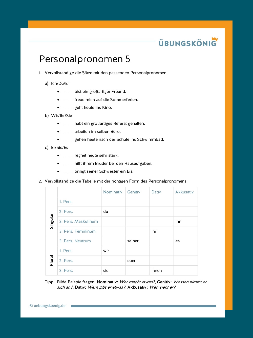 Personalpronomen