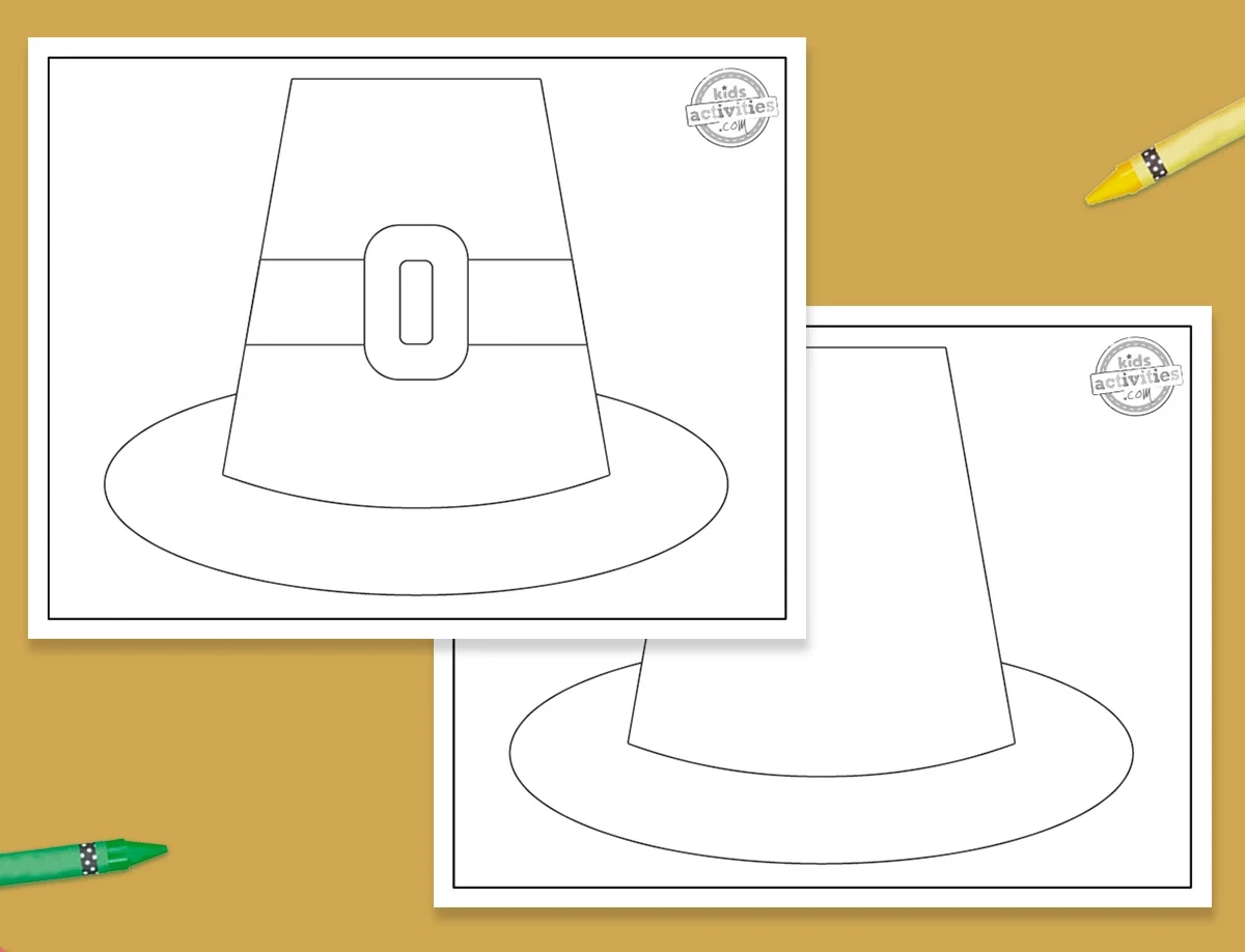 Printable Pilgrim Hat Template