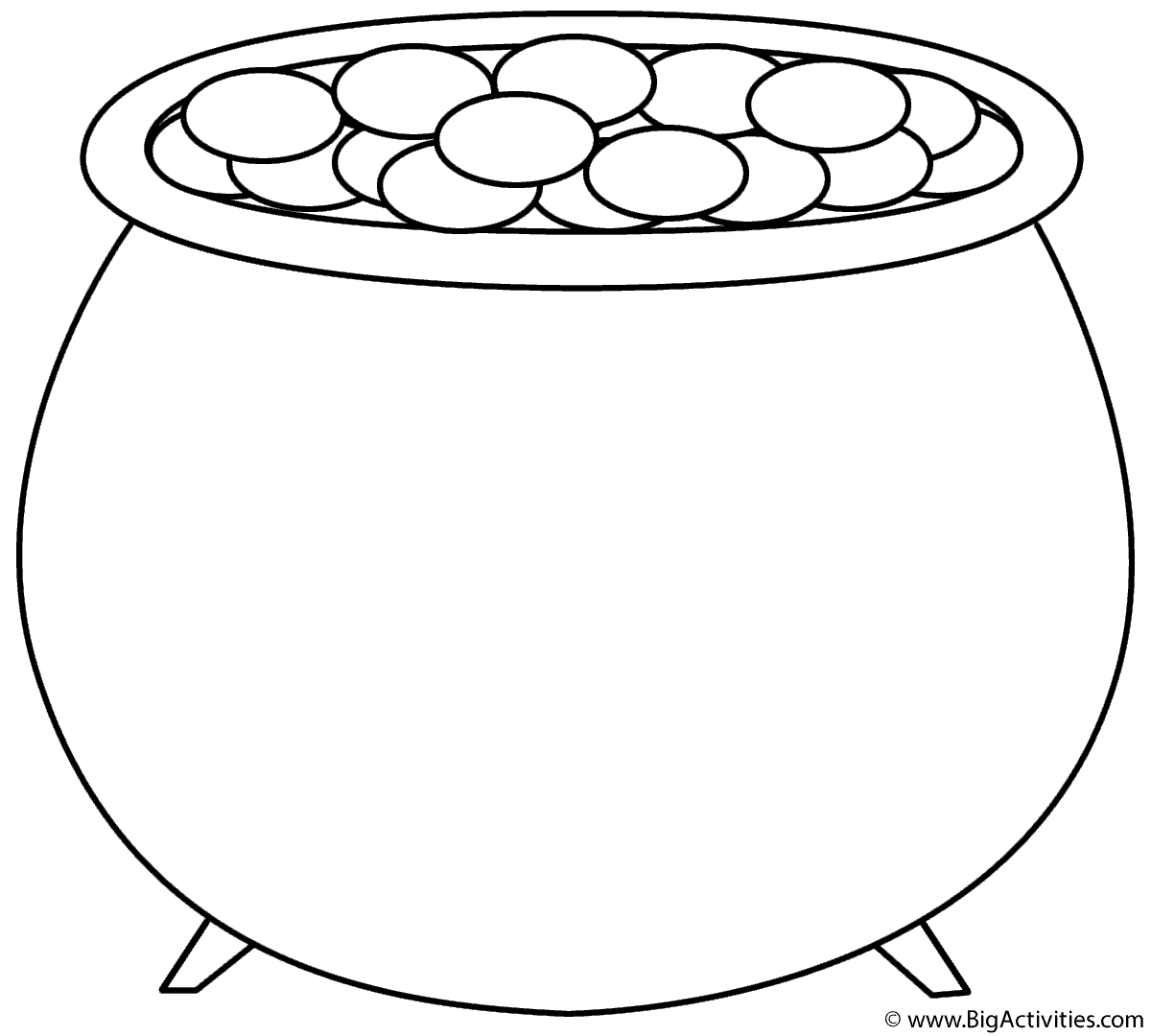 Printable Pot Of Gold Template