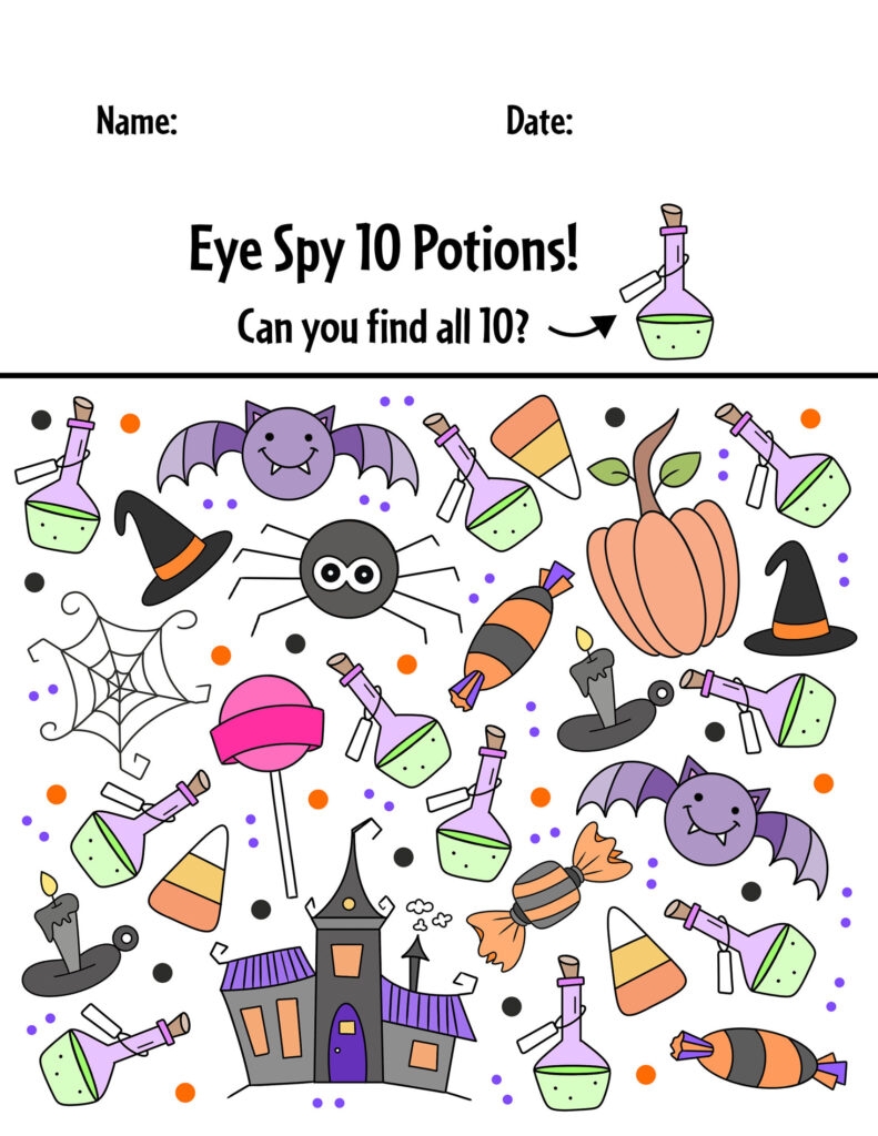 Free Printable Halloween Preschool Worksheets
