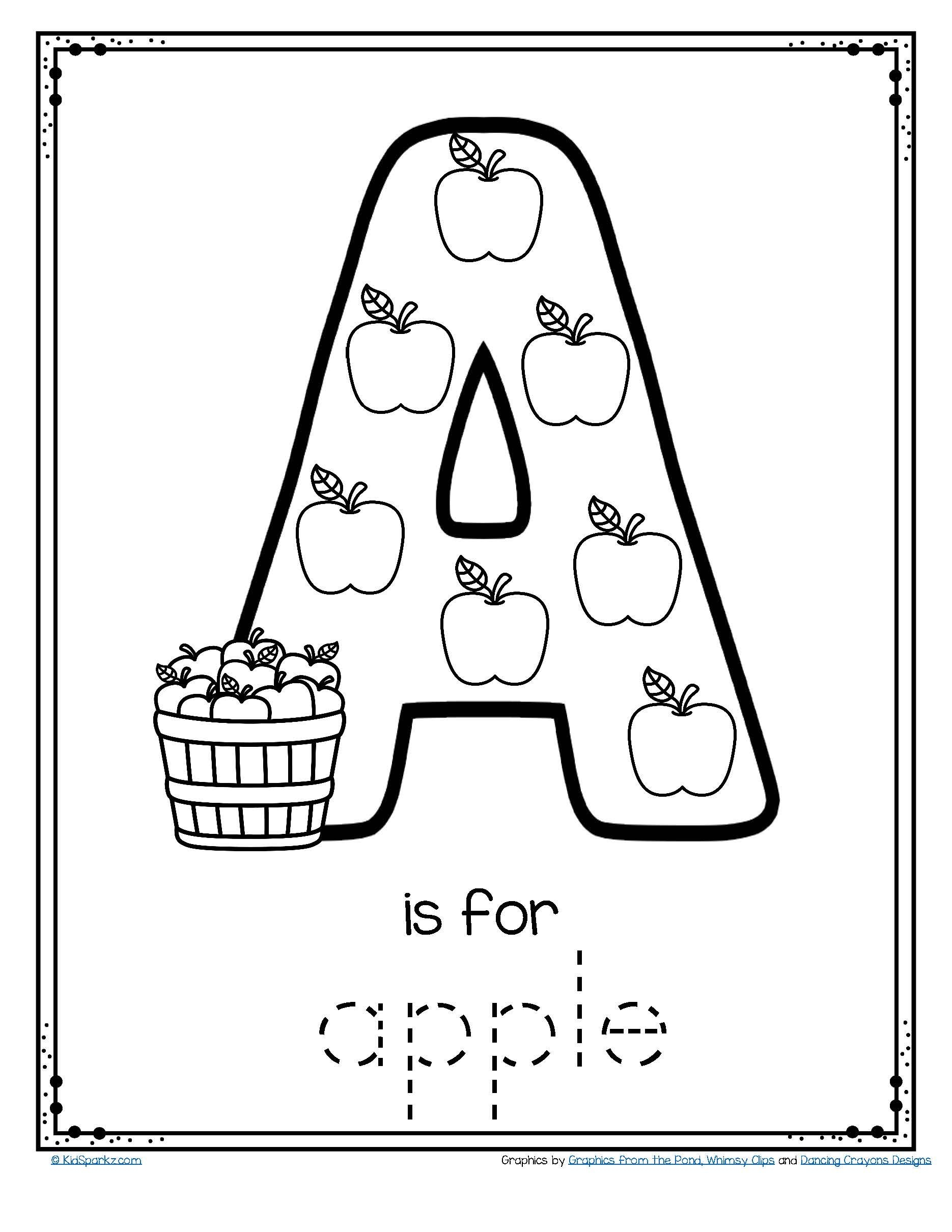Free Printable Letter A Worksheets Preschool