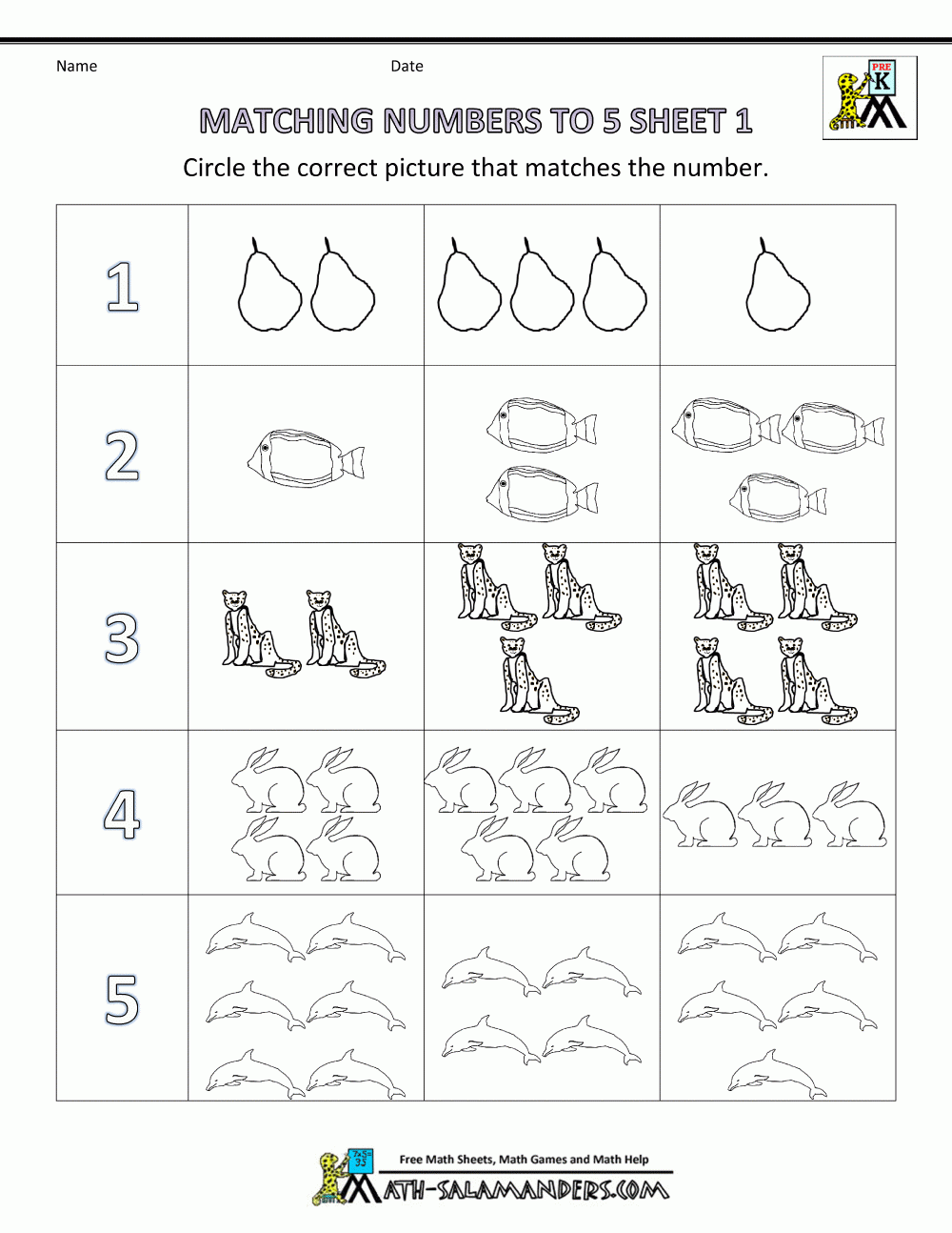 Kindergarten Worksheets Free Printable 0 5