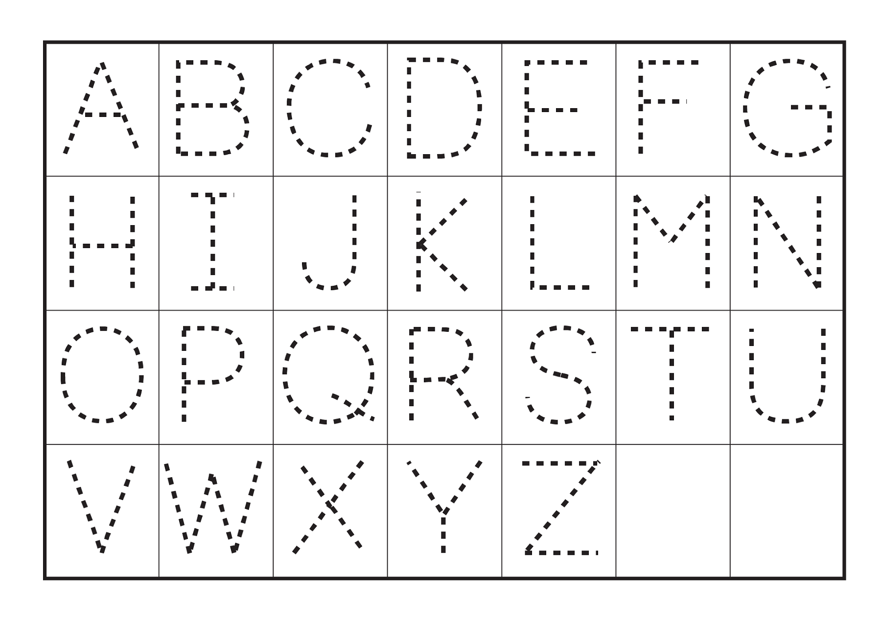 Free Printable Tracing Preschool Worksheets
