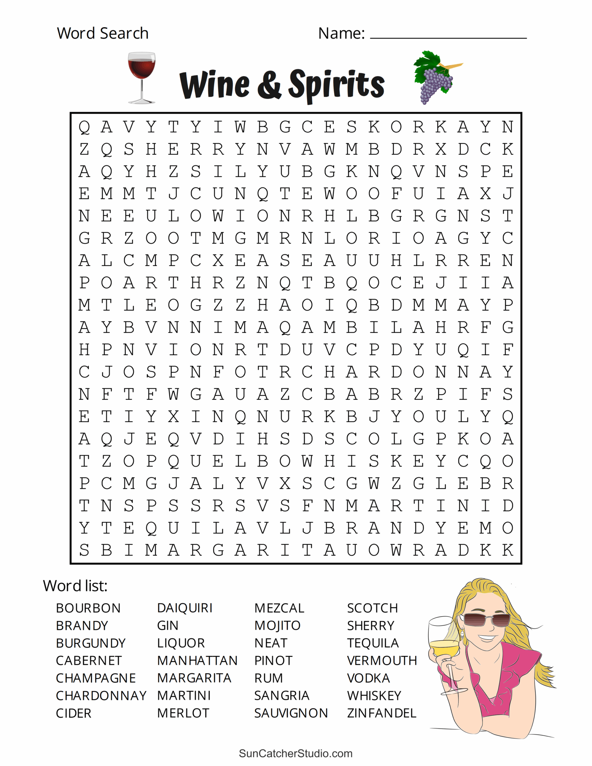 Word Puzzles Printable Adults