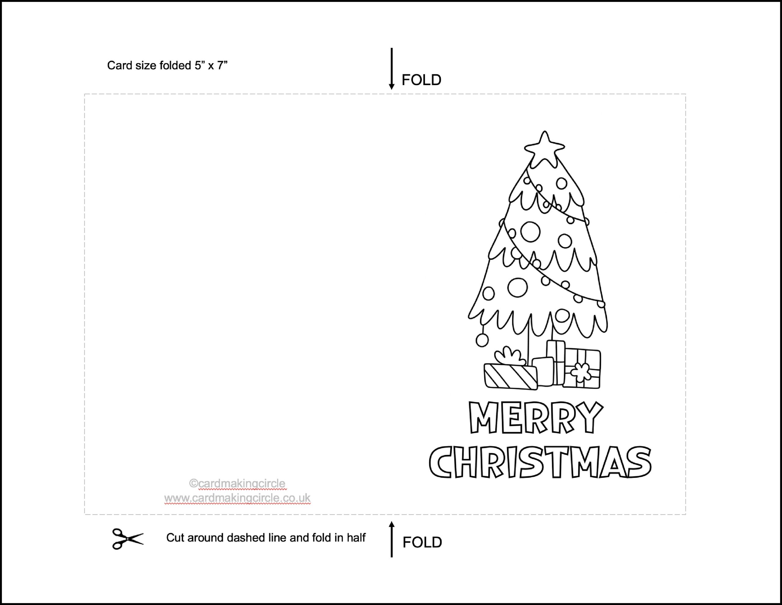 Christmas Card Printable Template