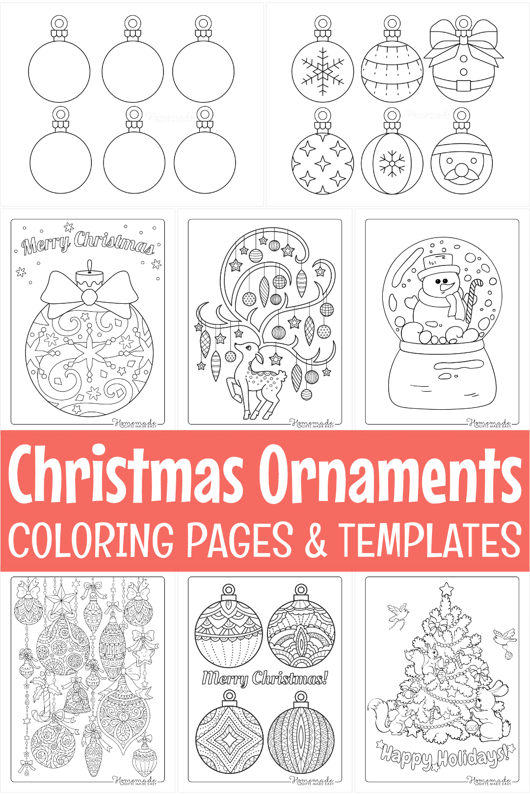 Christmas Ornament Printable Template