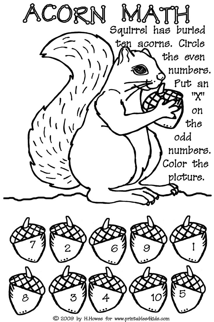 Free Printable Coloring Math Worksheets