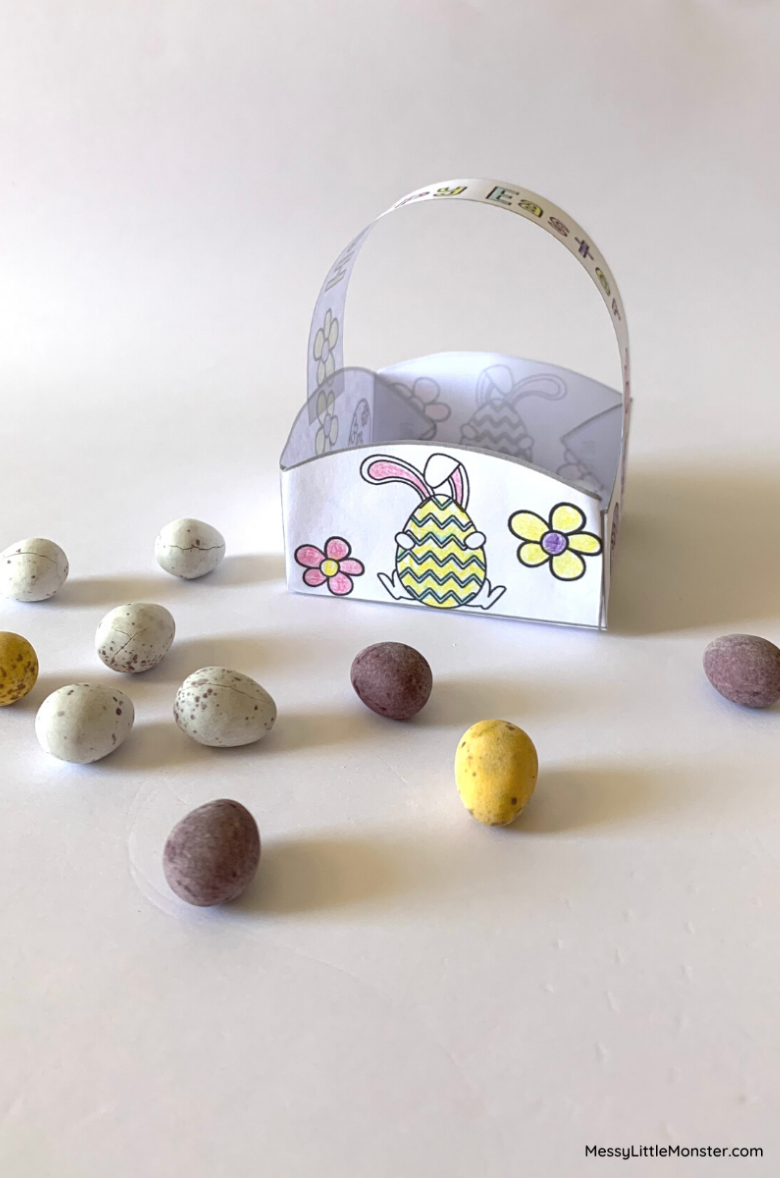 Free Printable Easter Basket Template
