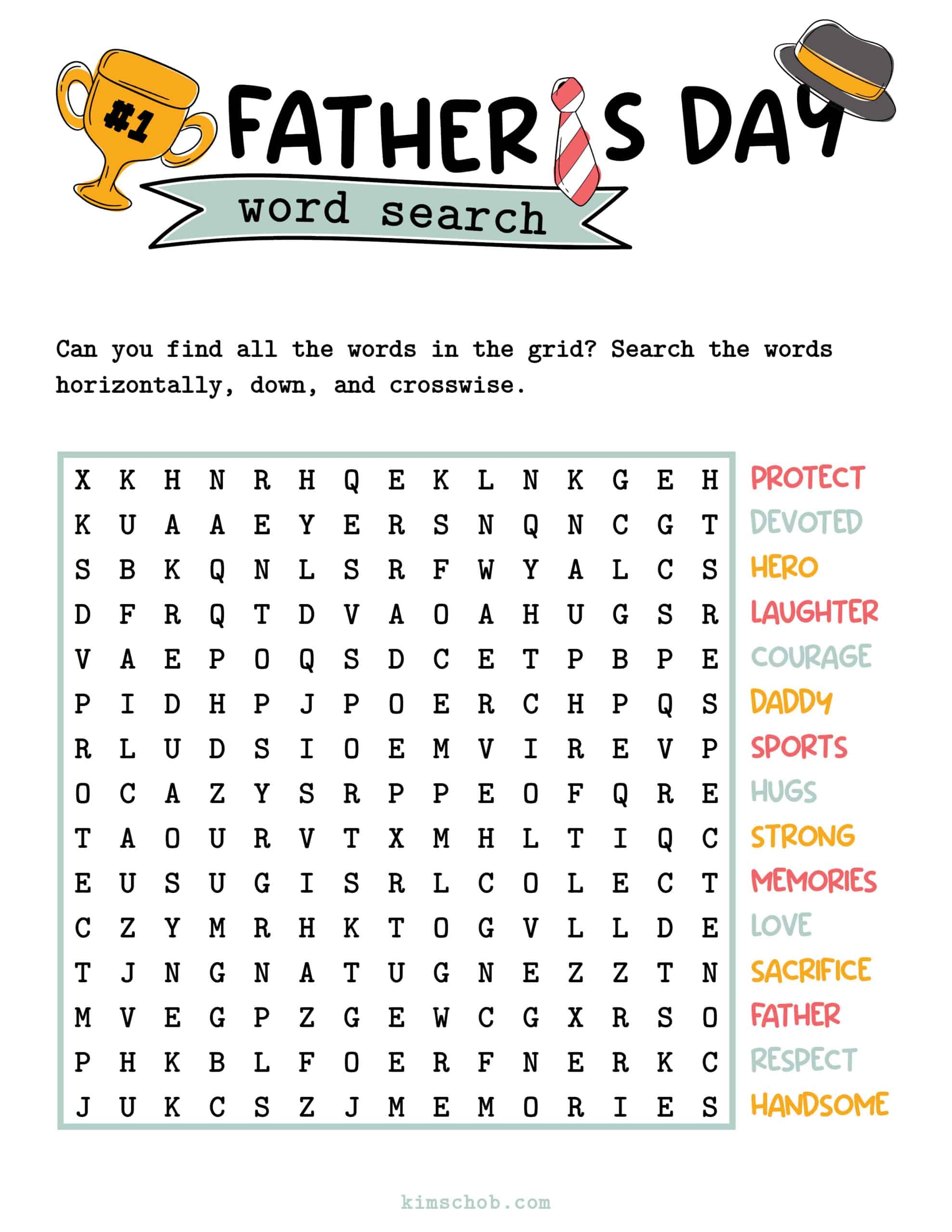 Free Printable Father's Day Puzzles