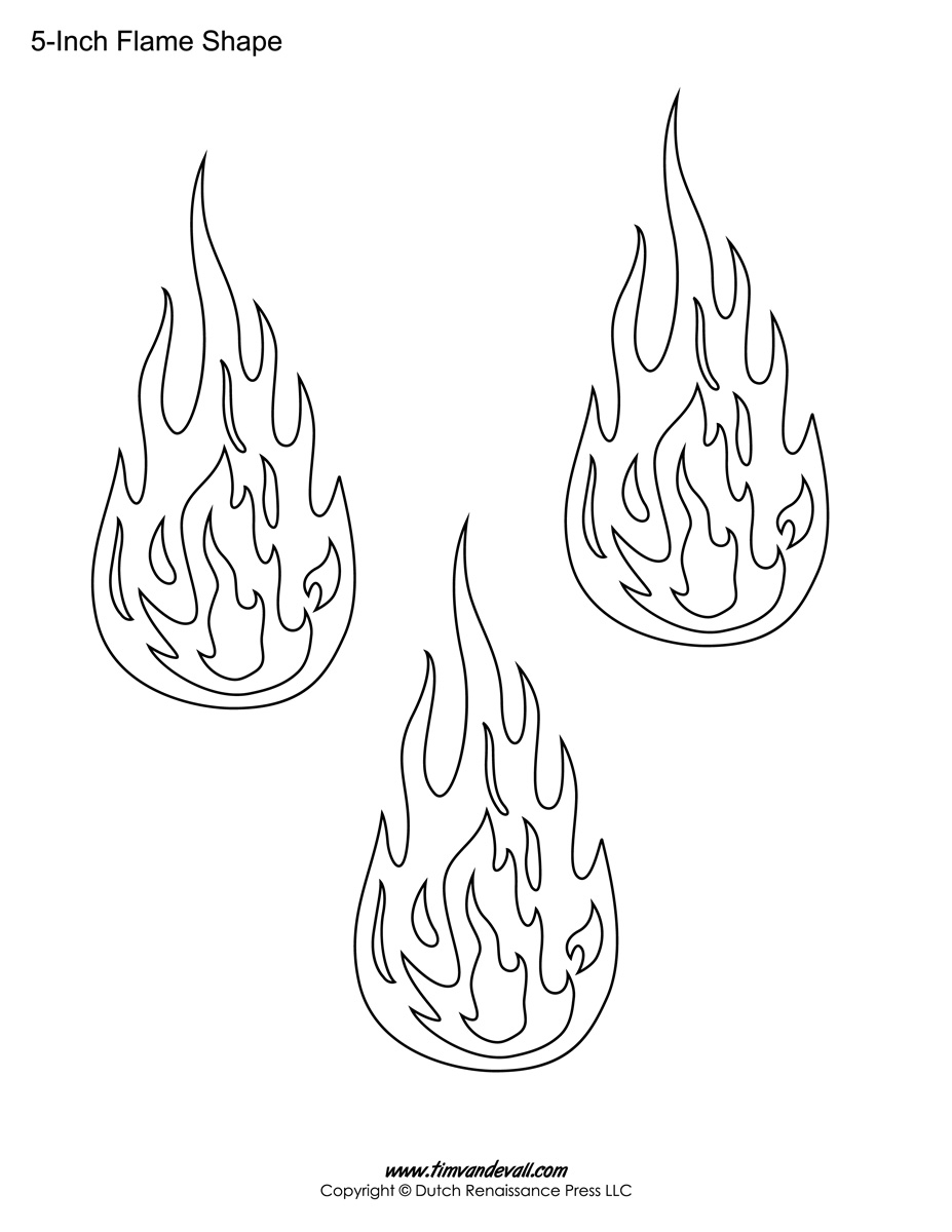 Fire Template Printable