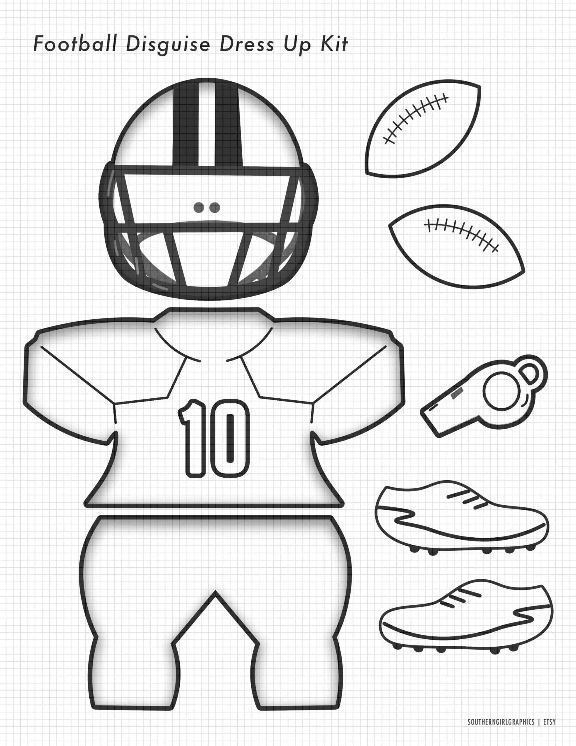 Printable Football Etsy
