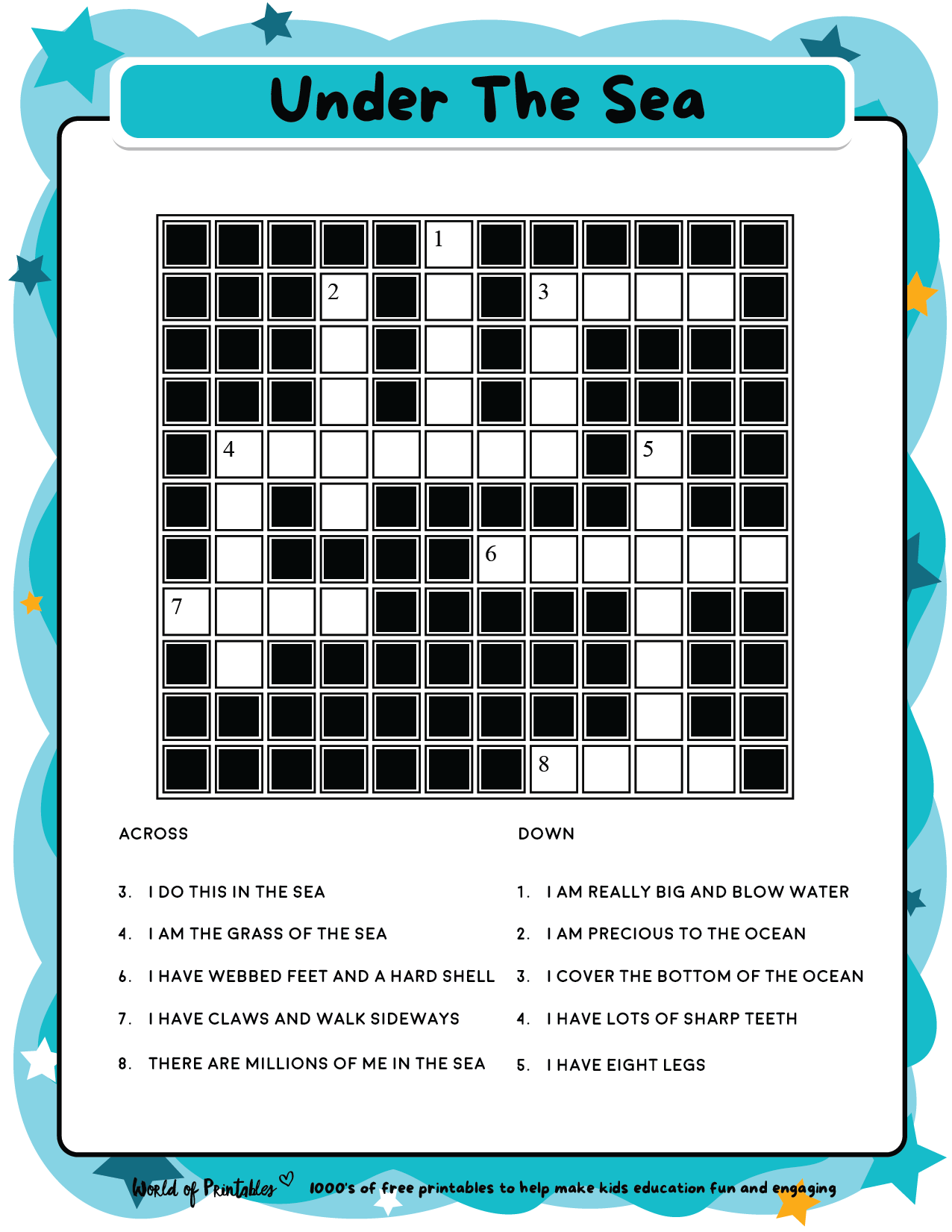 Free Printable Crossword Puzzle Online