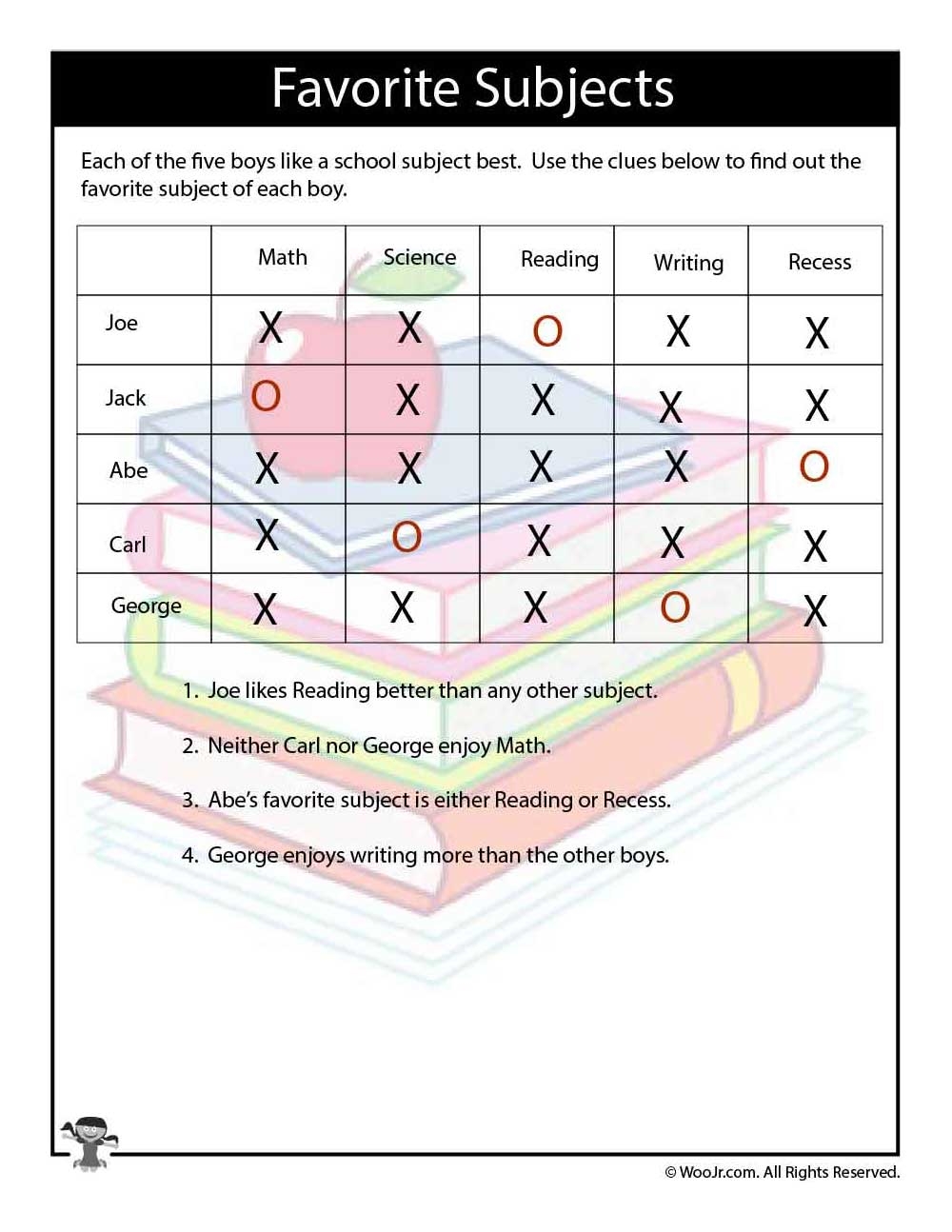 Logic Puzzles With Answers Printable