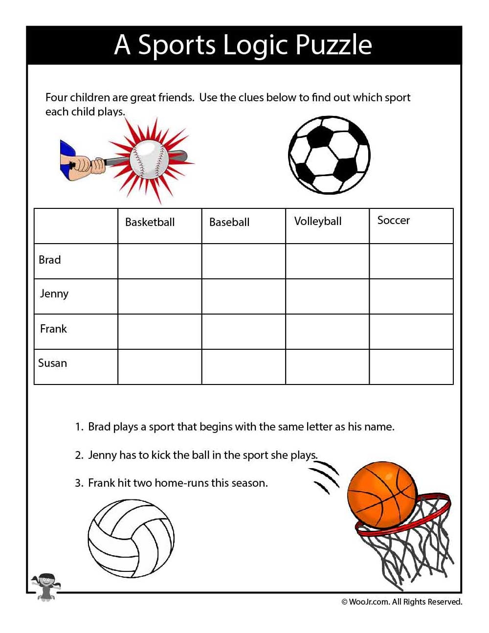 Logic Puzzles Printable Easy