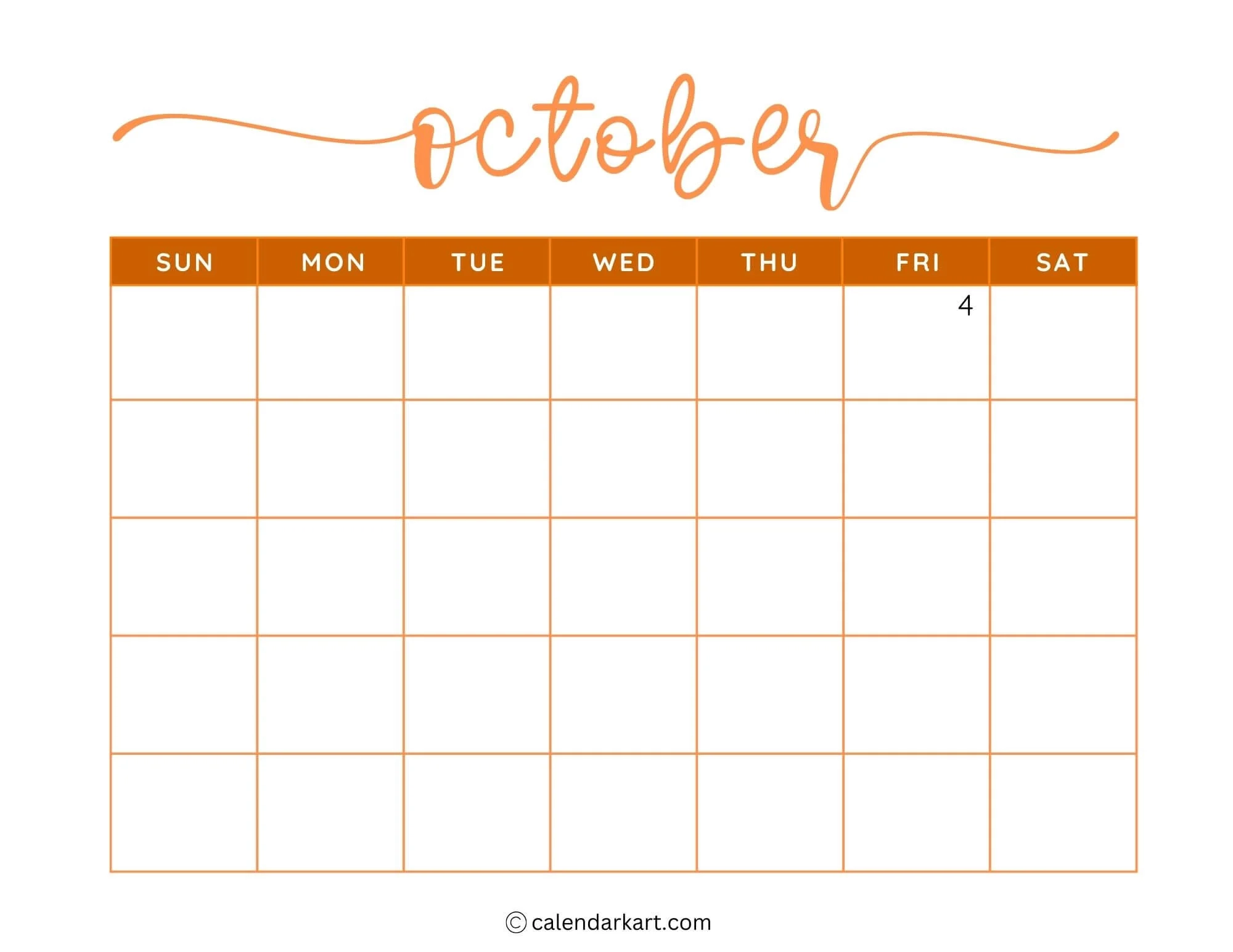 Printable Calendar Blank Pdf