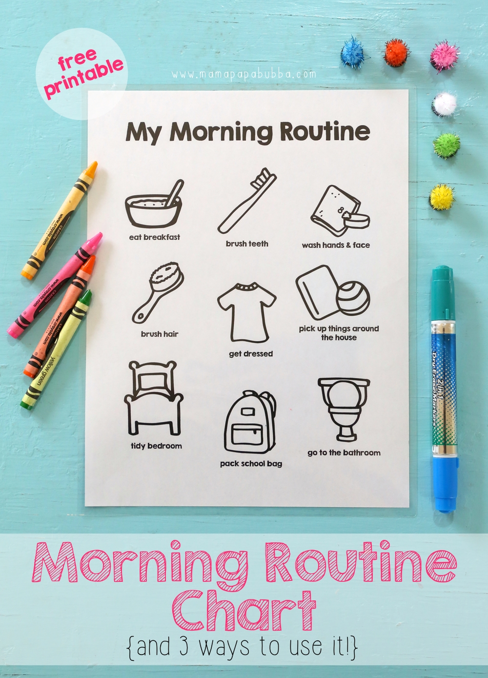 Printable Morning Routine Template