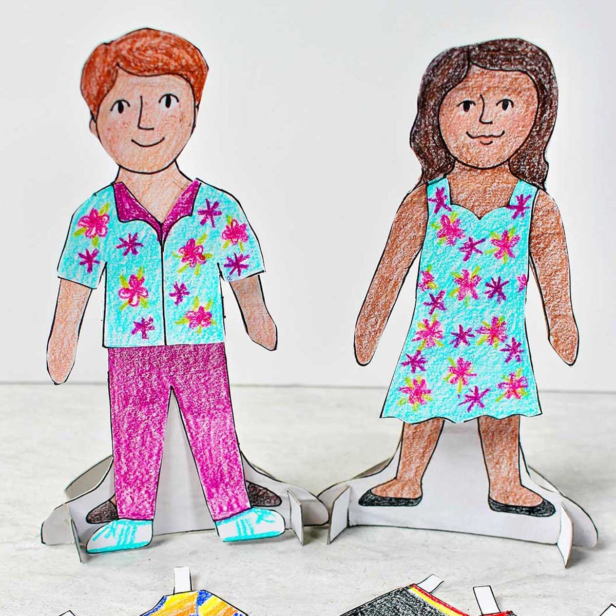 Paper Dolls Printable Template