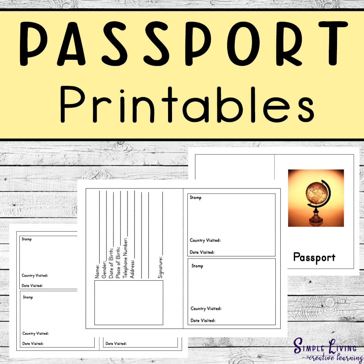 Passport Template Printable