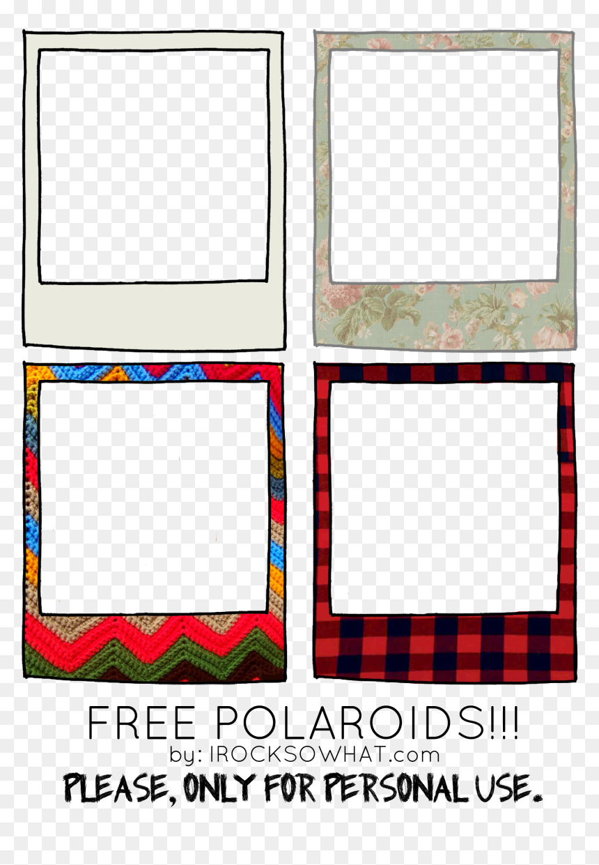 Printable Polaroid Frame Template Polaroid Format Print