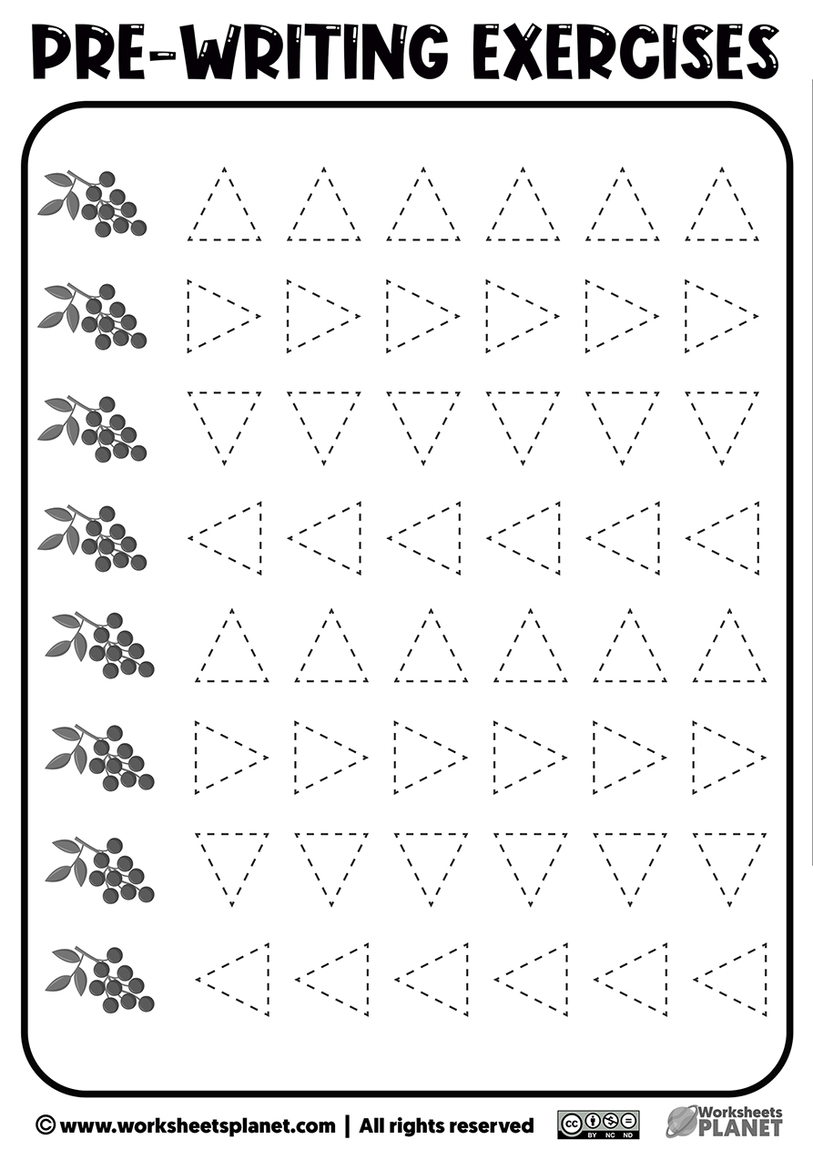 Free Printable Pre Writing Strokes